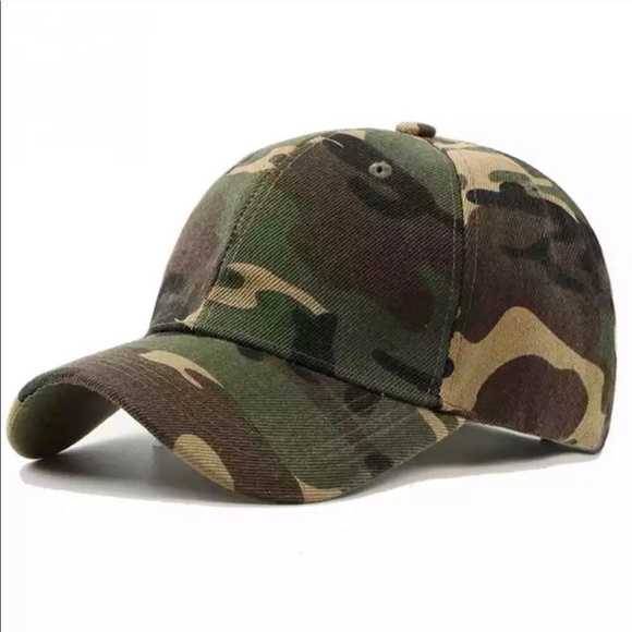 Private Label Accessories - Camo Baseball Cap. Adjustable Velcro Strap.